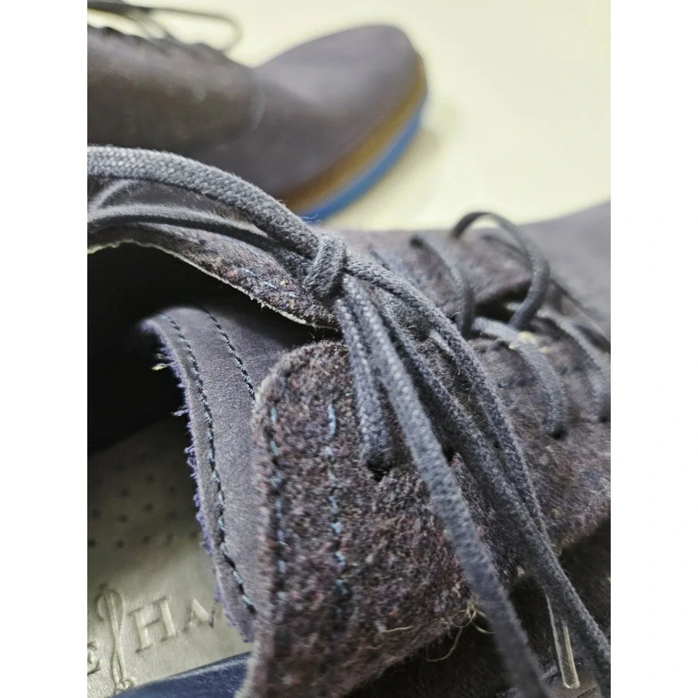 Cole Haan Air Harrison Men's 9.5‎ Shoes Blue Navy Oxford Cap Toe C10773